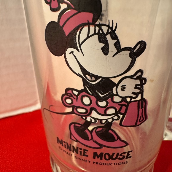 Disney Mugs MICKEY And MINNIE MOUSE GLASS ROOT BEER MUG Set Of 2  5.5” - Picture 8 of 9
